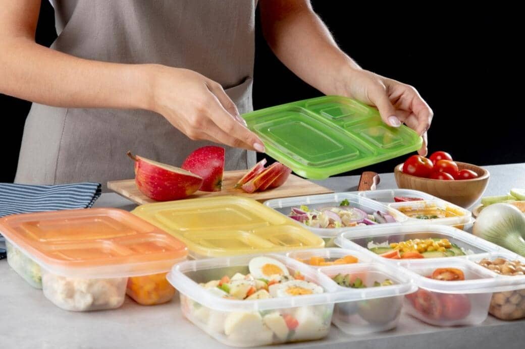 ilustrasi mengatur porsi meal prep