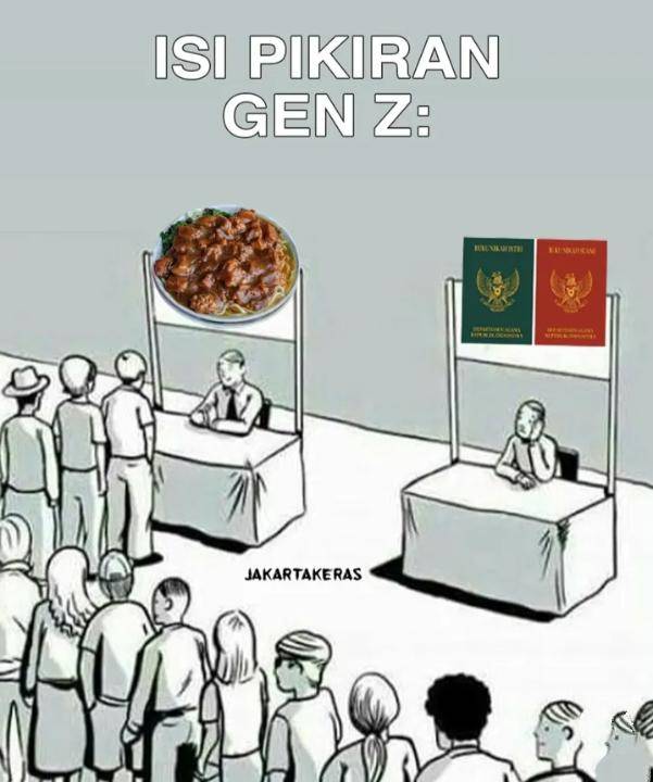 meme isi pikiran gen z