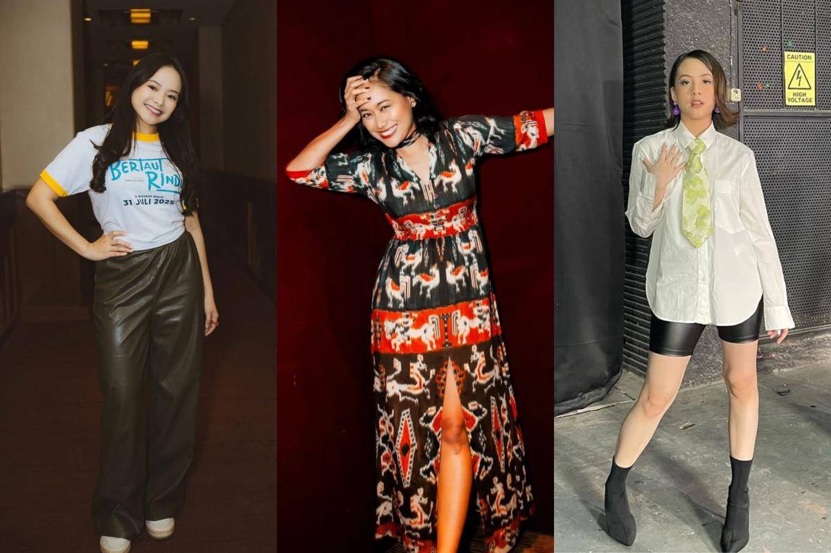 OOTD ala pemain film "Bertaut Rindu" (instagram.com/auliadeas_ | instagram.com/_putriayudya | instagram.com/zaraadhsty)