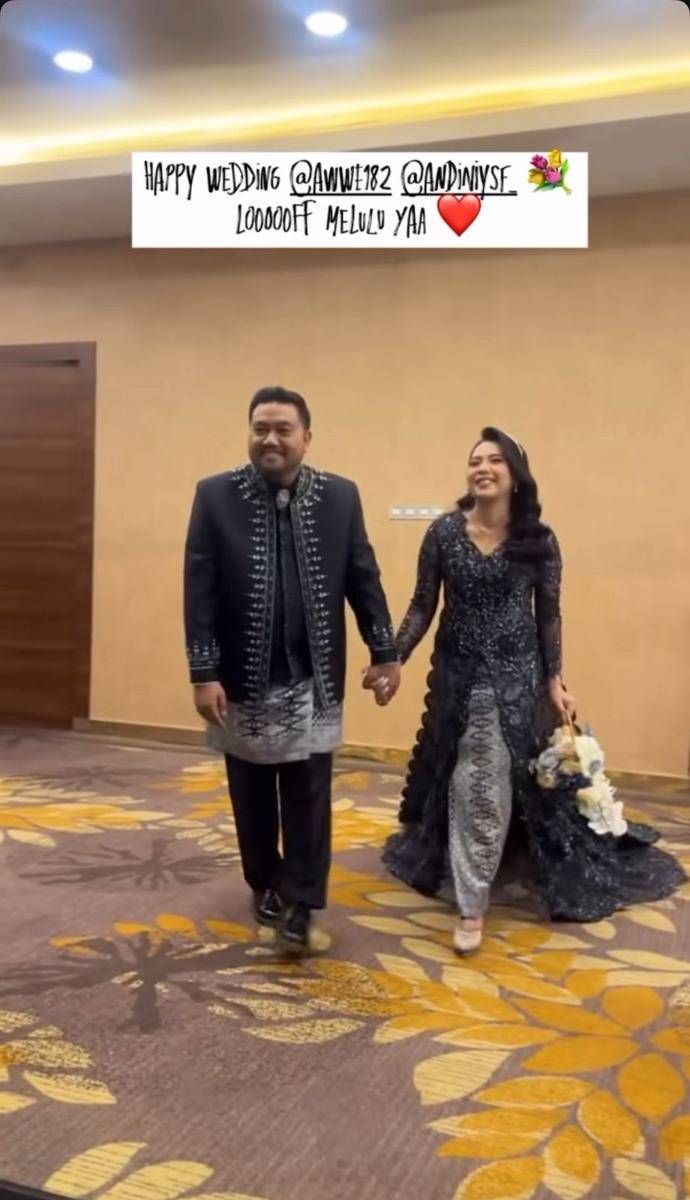 pernikahan komika Awwe (Instagram.com/awwe182)