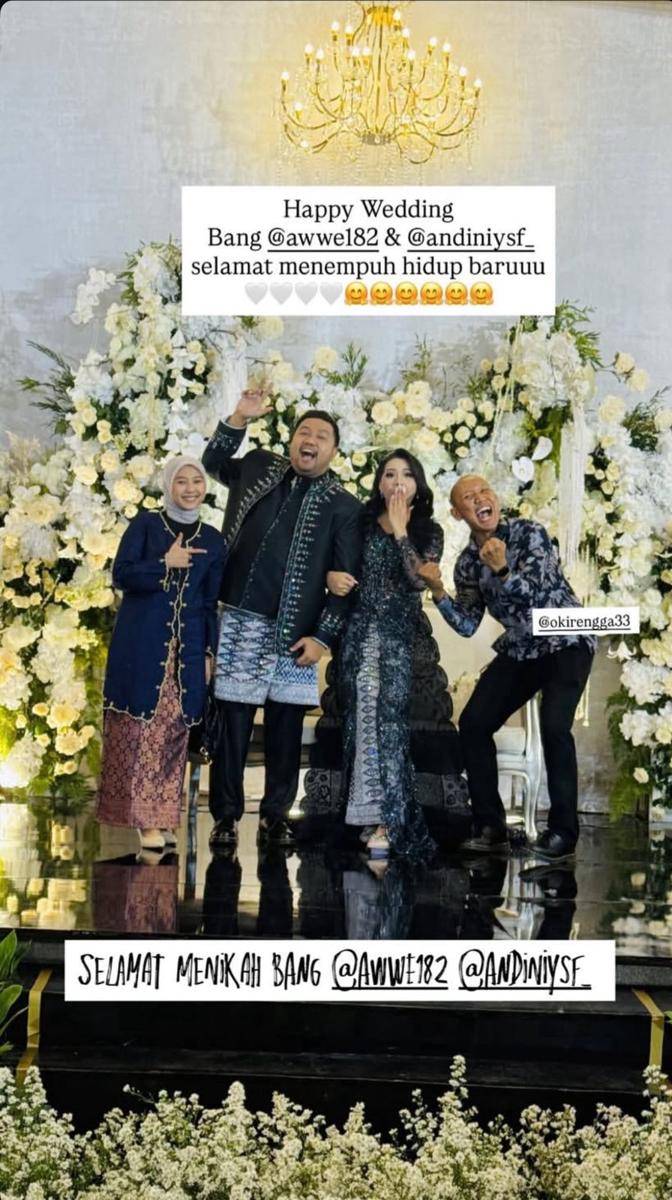 artis di pernikahan komika Awwe (Instagram.com/awwe182)