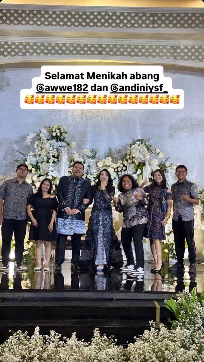 artis di pernikahan komika Awwe (Instagram.com/awwe182)