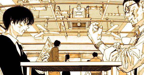 Oki dan Nagumo beristirahat di kafe - Sakamoto Days