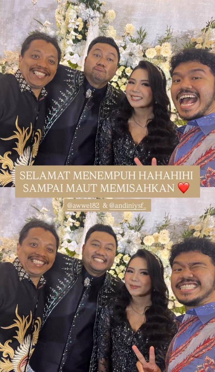 artis di pernikahan komika Awwe (Instagram.com/awwe182)