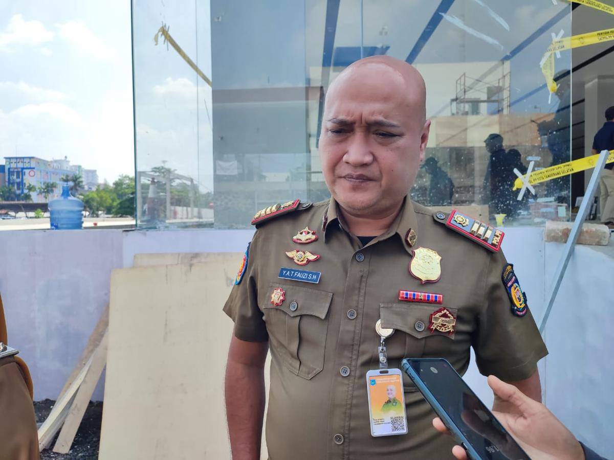Showroom BYD di Tangsel disegel (Dok. Satpol PP Kota Tangerang Selatan)