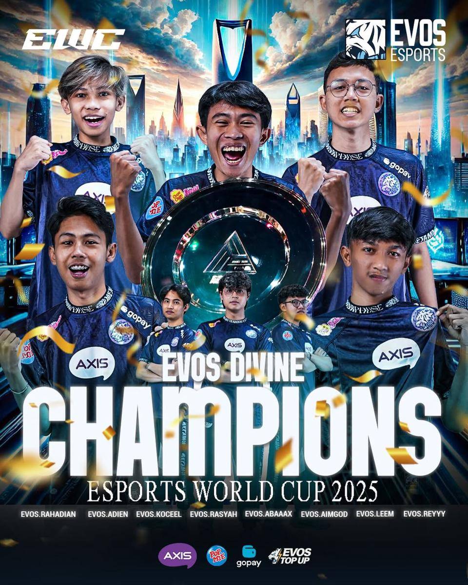 EVOS Divine Champions Free Fire at EWC 2025 (instagram.com/evosesports)