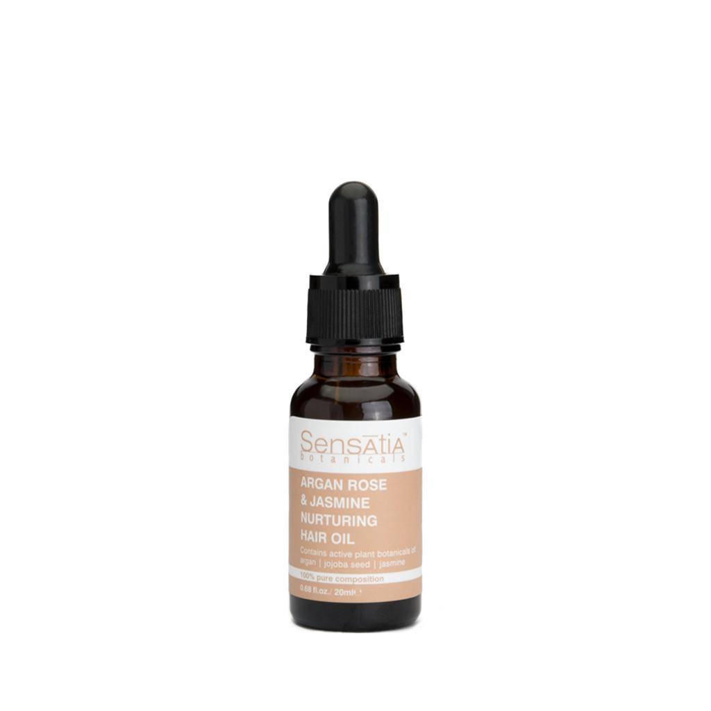 Sensatia Botanicals All Hair Types Argan Rose & Jasmine Nurturing Hair Oil (shopee.co.id/Sensatia Official Shop)