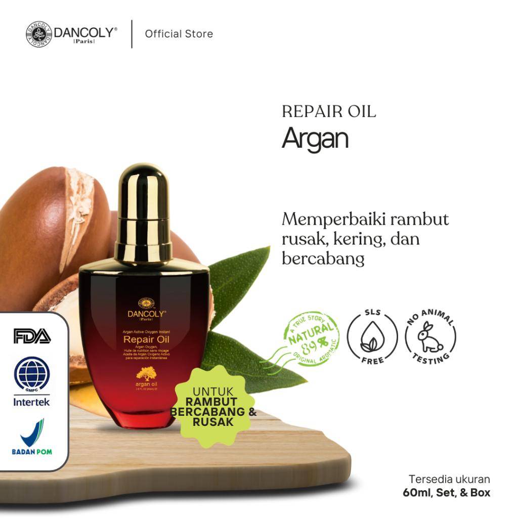 Dancoly Argan Hair Repair Oil (shopee.co.id/Dancoly Official Shop)