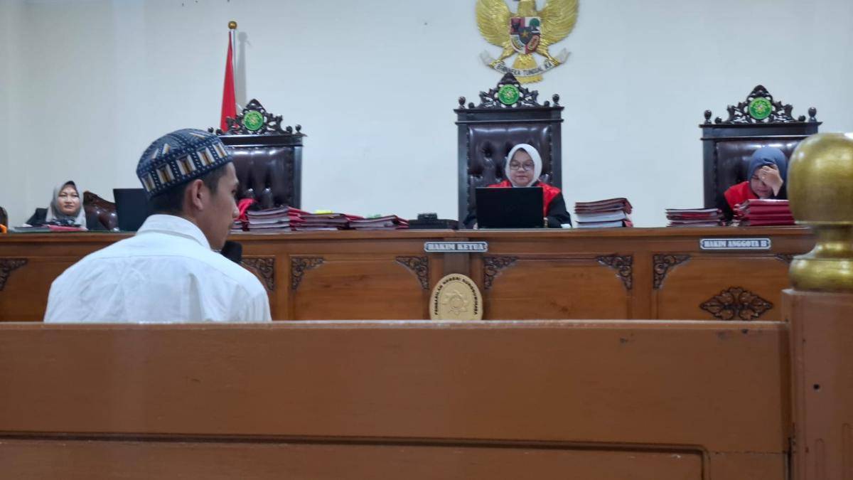 Sidang kasus pembunuhan perempuan di Gowa, Selasa (22/7/2025). IDN Times/Darsil Yahya