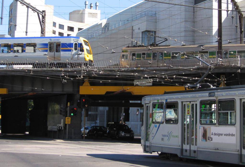 ilustrasi tram dan kereta di Melbourne (commons.wikimedia.org/Marcus Wong)