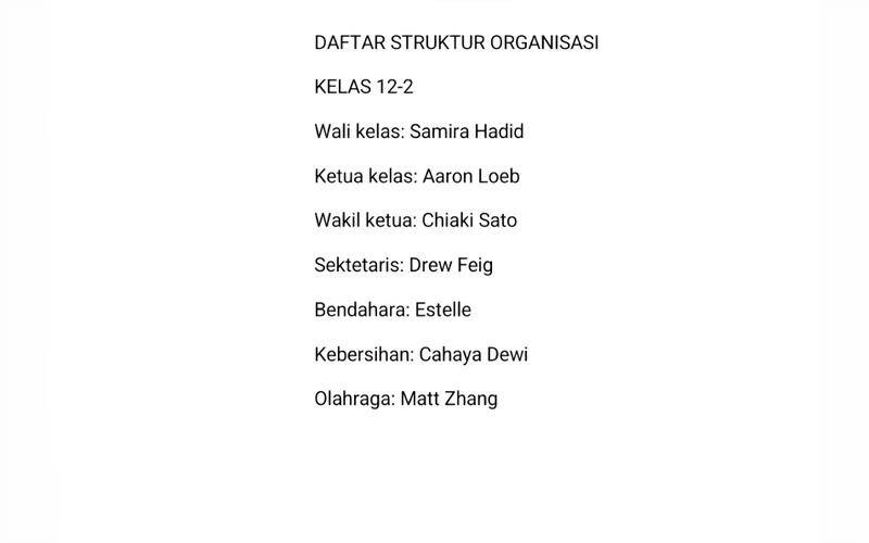 cara membuat struktur organisasi kelas di Canva (dok. pribadi/Jubaedah Haryani)