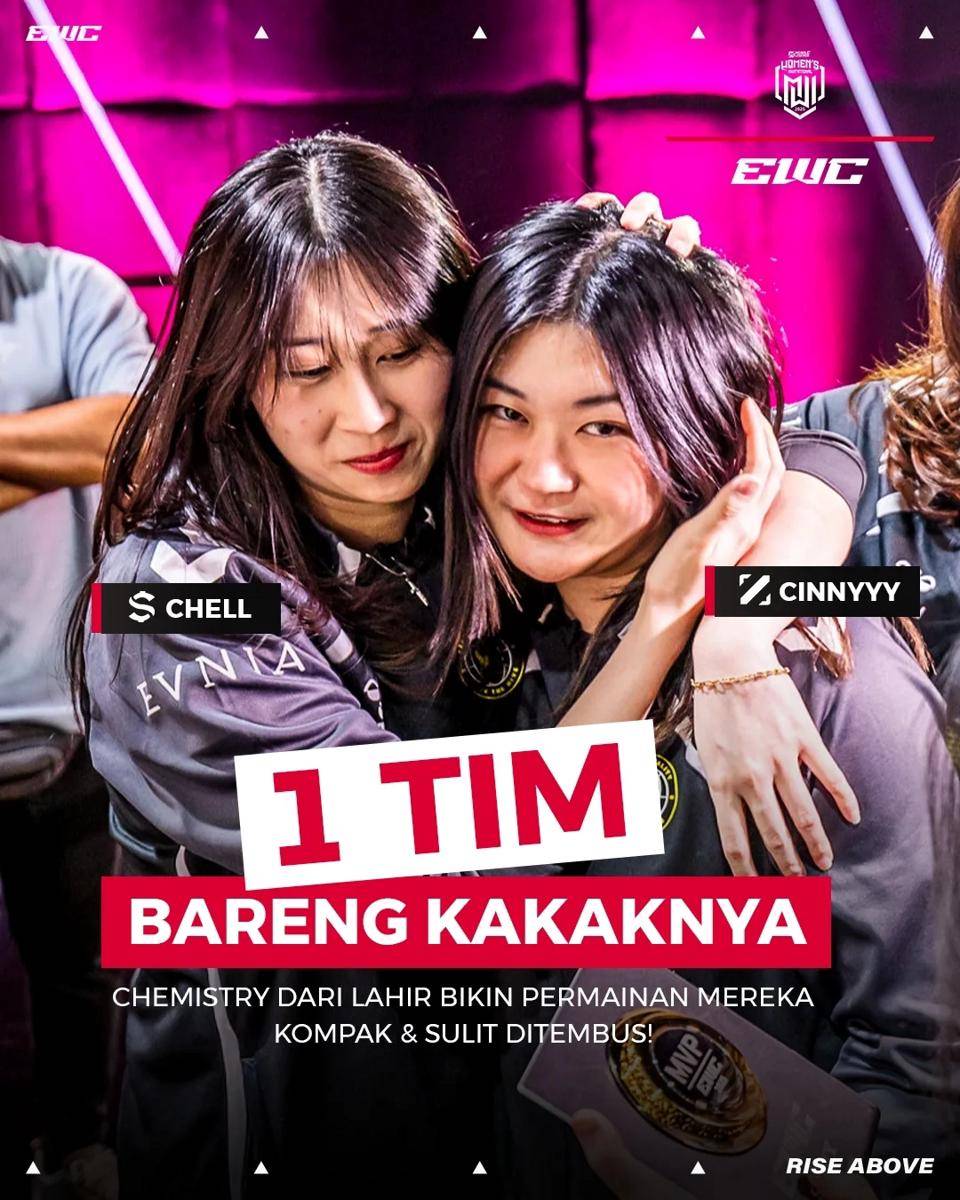 Cinnyyy dan Chell merupakan kakak adik (instagram.com/mpl.id.official) 