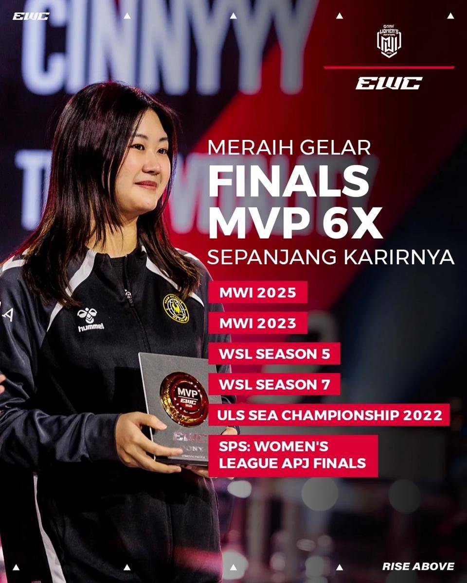 Cinnyyy pernah raih Finals MVP sebanyak 6x (instagram.com/mpl.id.official) 
