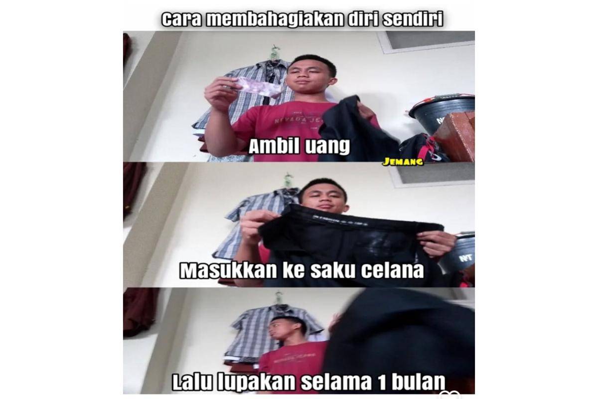 Meme cara bahagia (instagram.com/jemang.mim)