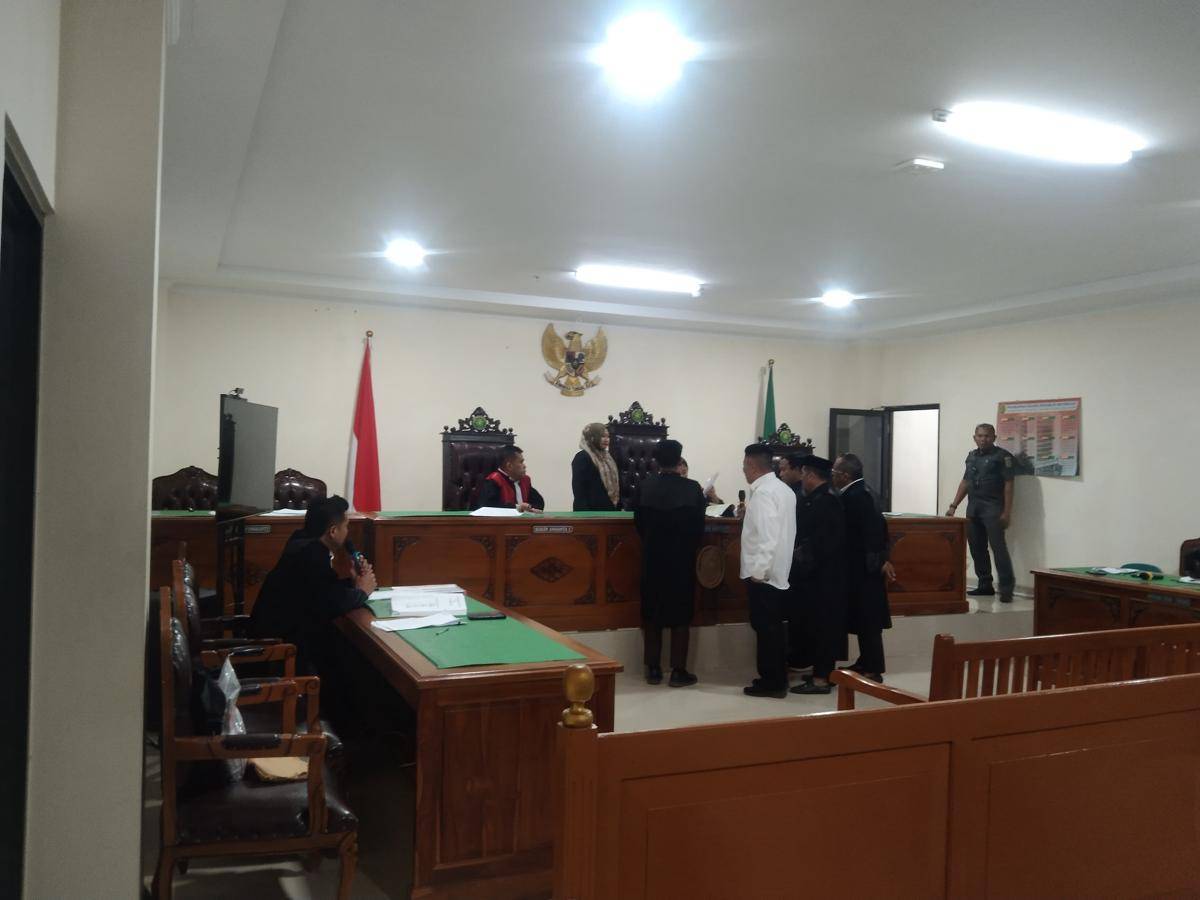 Sidang kasus uang palsu produksi di kampus UIN Makassar, Rabu (23/7/2025)/Istimewa