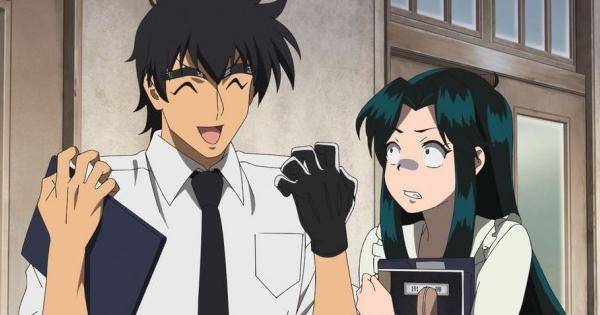 Ekspresi Ritsuko saat mendengar perkataan Nube - Jigoku Sensei Nube 2025