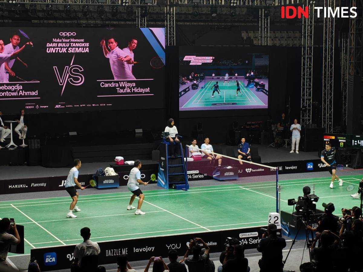 pertandingan legenda di #MakeYourMoment OPPO (IDN Times/Fatkhur Rozi)