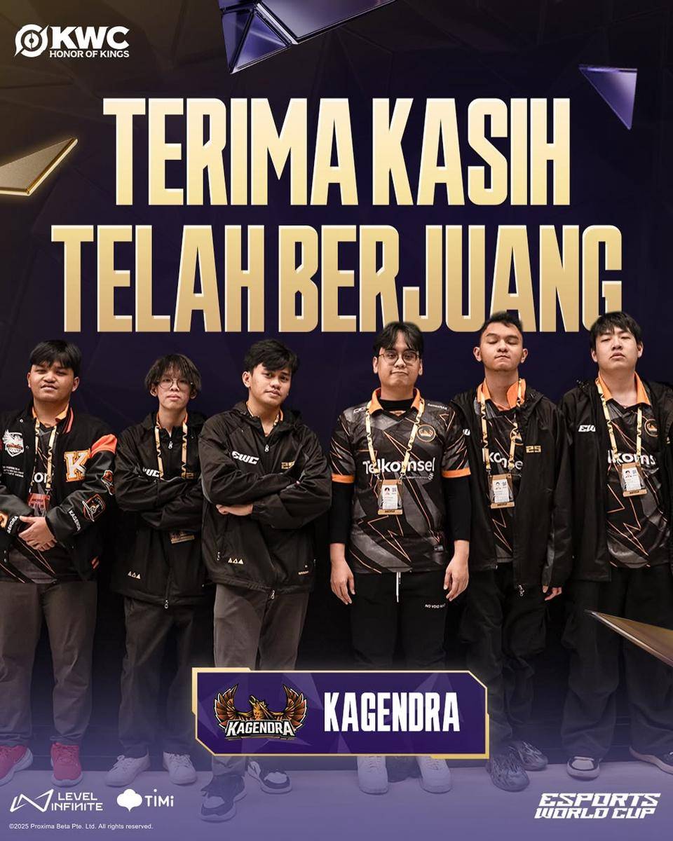 Kagendra di Honor of Kings World Cup (KWC) 2025 (instagram.com/hok.esports.id) 