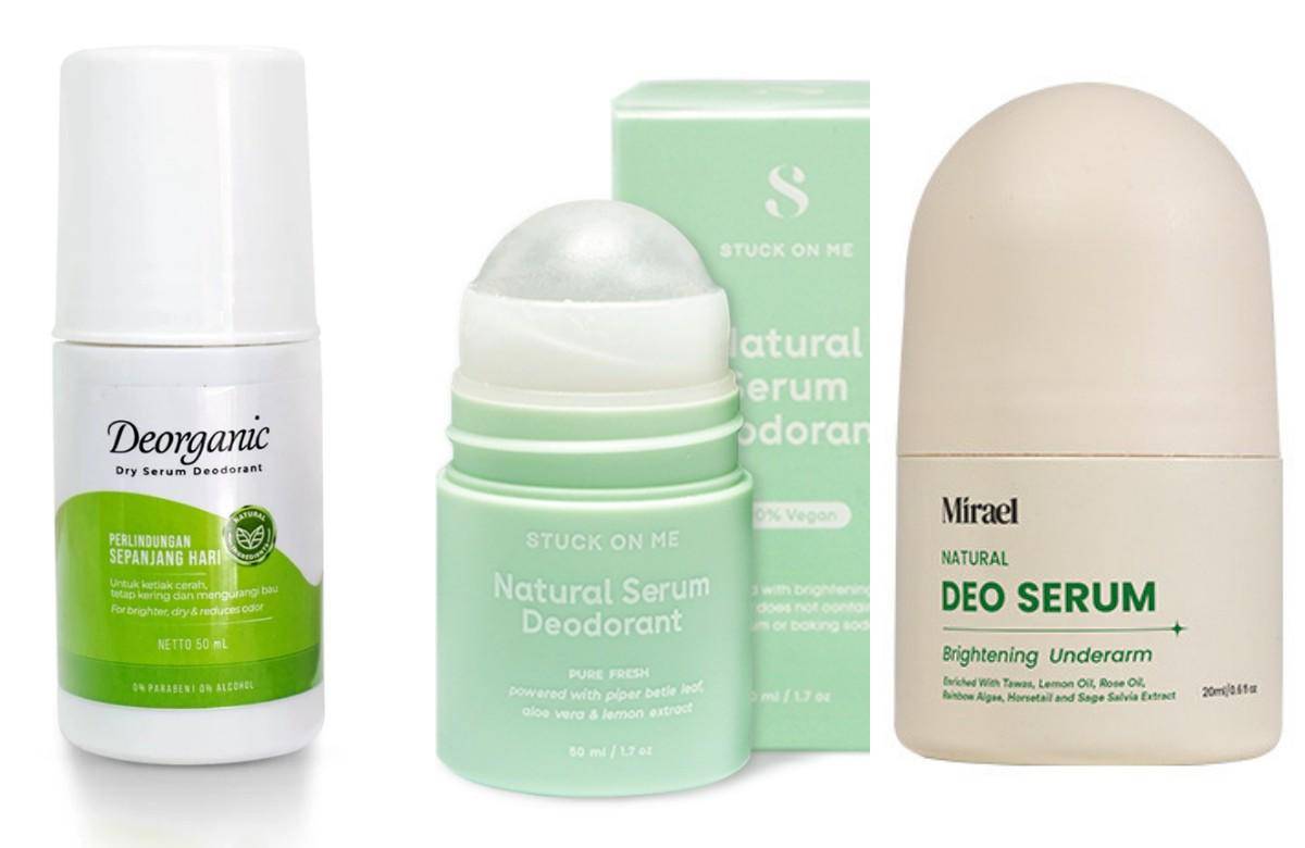 Deodorant serum roll on Opsimom, Stuck On Me, dan Mirael (shopee.co.id/Opsimom Official Store & Stuck On Me Official Store) | (mirael.co.id)