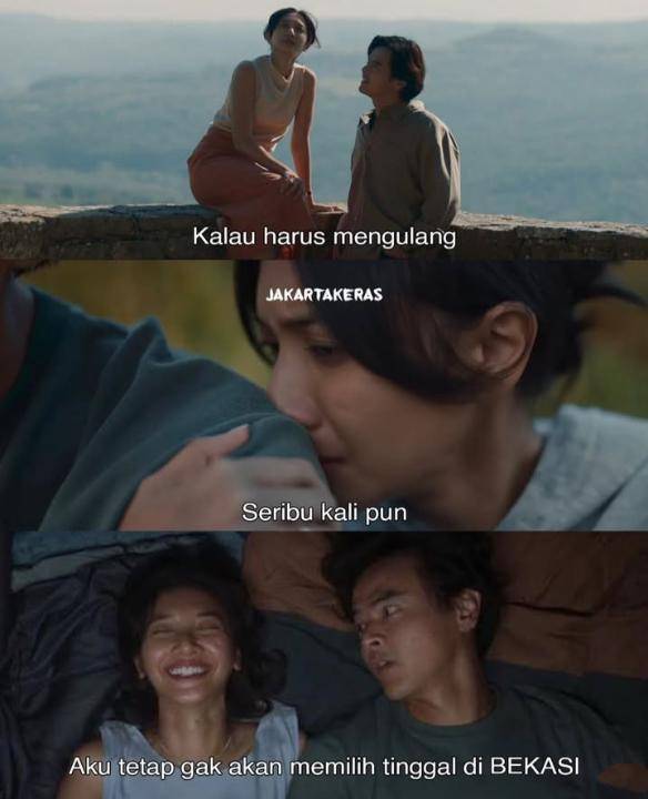 meme film Sore (instagram.com/jakarta.keras)