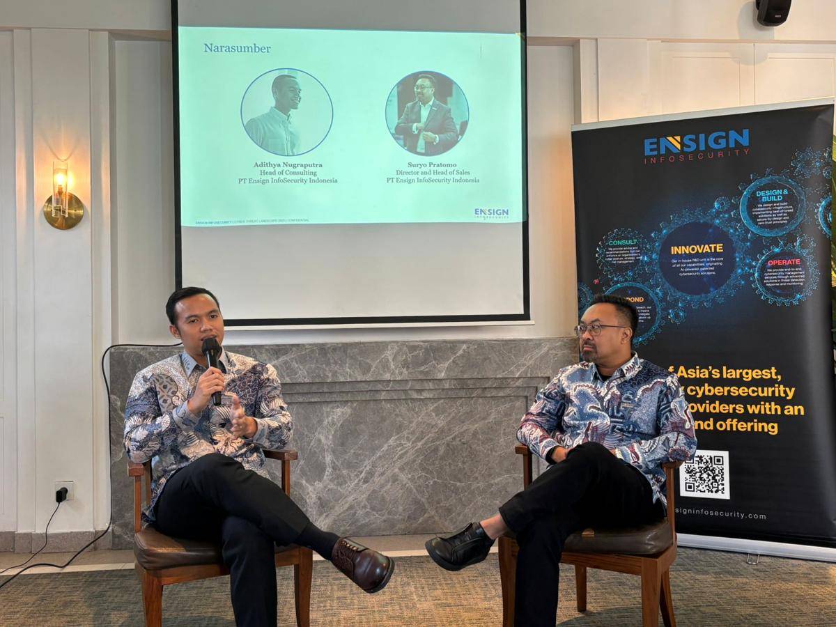 diskusi media Laporan Lanskap Ancaman Siber (Cyber Threat Landscape Report) 2025 Ensign (IDN Times/Rifki Wuda)