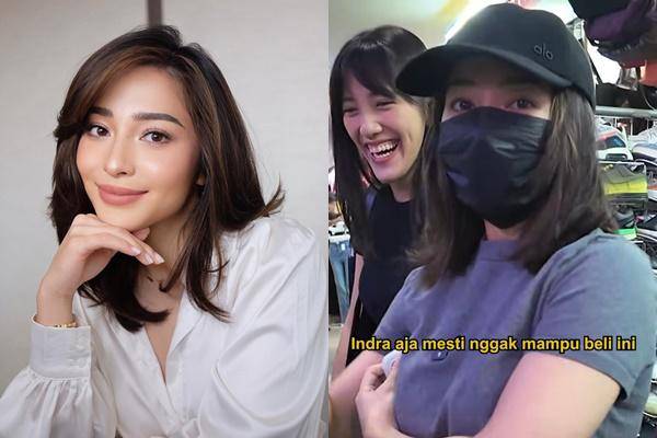 7 Potret Nikita Willy Thrifting di Pasar Senen, Budget Cuma Rp300 Ribu