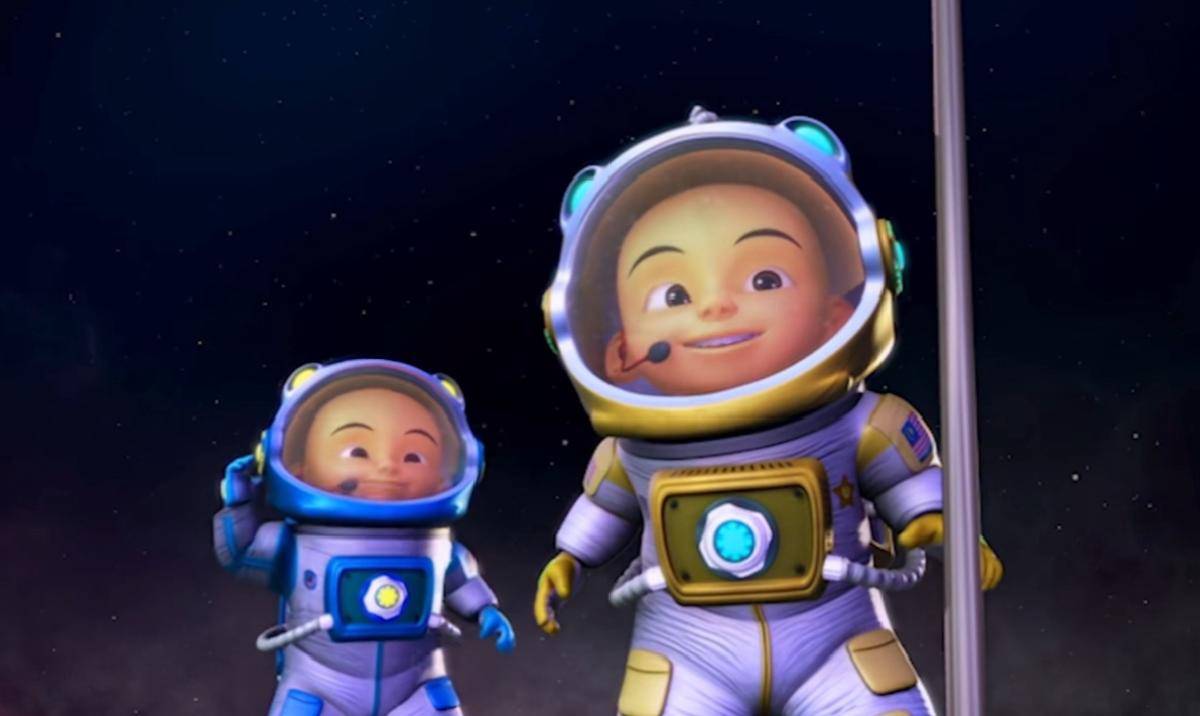 Upin dan Ipin menjadi astronaut (dok. Les' Copaque Production/Upin & Ipin)