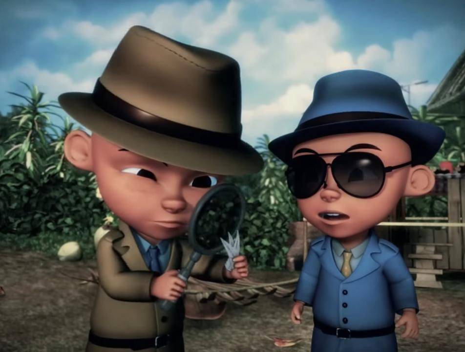 Upin dan Ipin menjadi detektif (youtube.com/Les' Copaque Production)