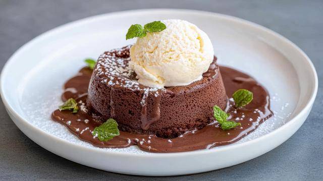 ilustrasi molten cake (vecteezy.com/Siraphol Siricharattakul)