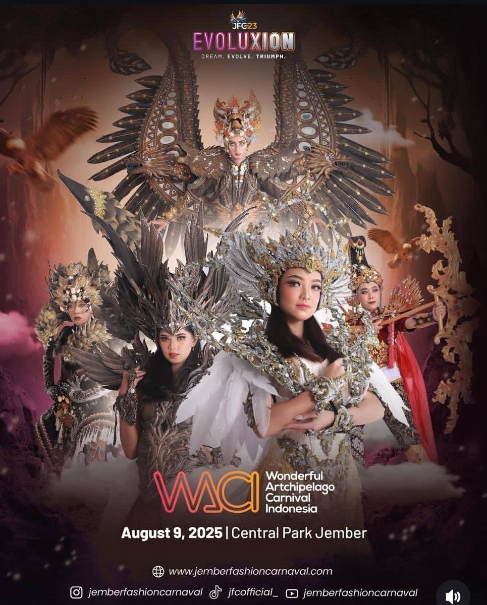 Jember Fashion Carnaval. Instagram/jemberfashioncarnaval
