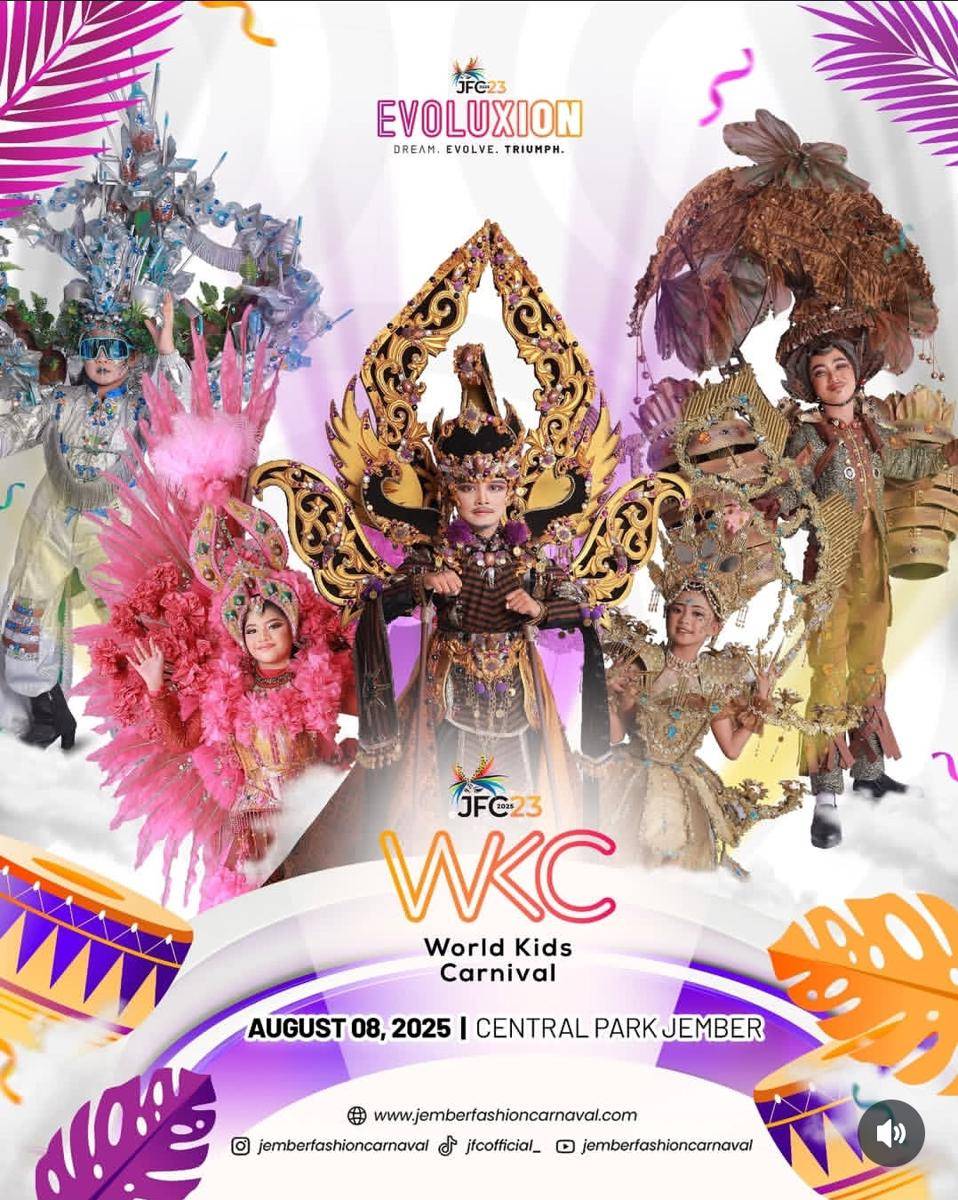 Jember Fashion Carnaval. Instagram/jemberfashioncarnaval
