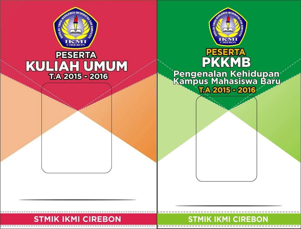 contoh name tag ospek (facebook.com/BEM STMIK IKMI Cirebon)