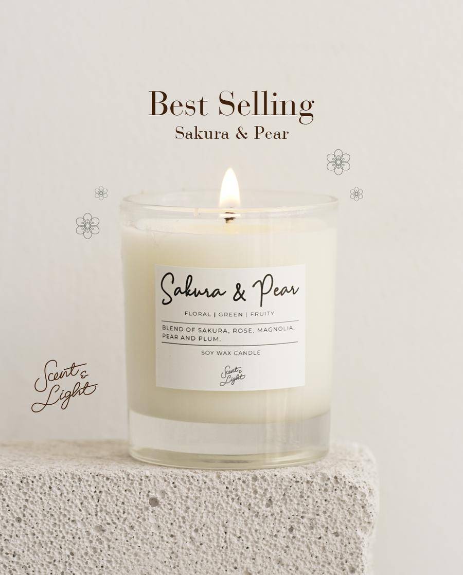Scent and Light Eucalyptus & Rain Small Classic Soy Candle (tokopedia.com/Le Havre x Scent and Light)