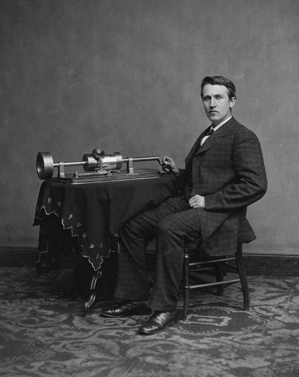 potret Thomas Edison (commons.wikimedia.org/Levin C. Handy)
