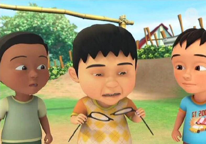 cuplikan Upin dan Ipin episode Jaga dan Hargai Mata (youtube.com/Les' Copaque Production)