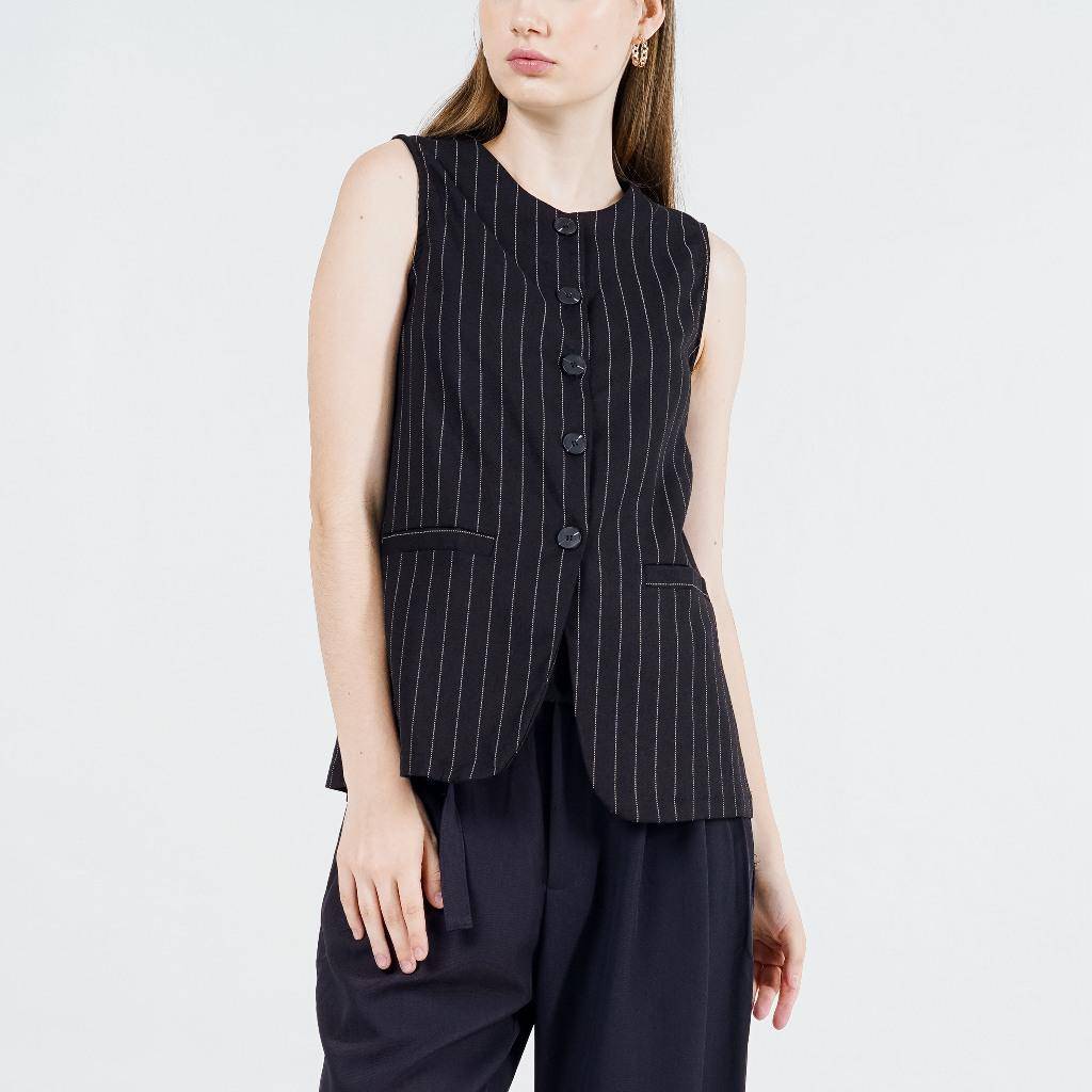 This Is April Atasan Vest Wanita Casual Tanpa Lengan (shopee.co.id/THIS IS APRIL Official Shop)