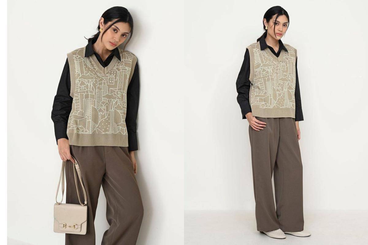Geulis.id x Paula Verhoeven / LENNOX KNIT VEST (shopee.co.id/Geulis.id Official Shop)