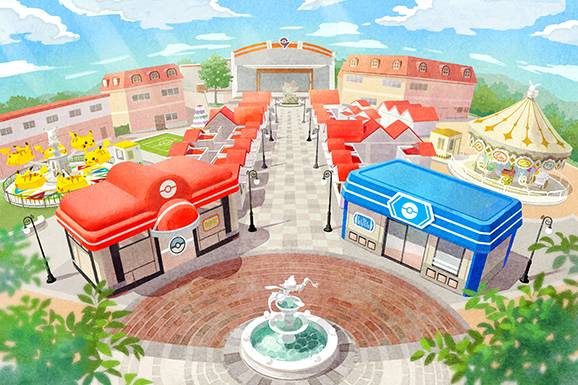 Gambaran PokéPark KANTO di Tokyo, Jepang (pokemon.com)