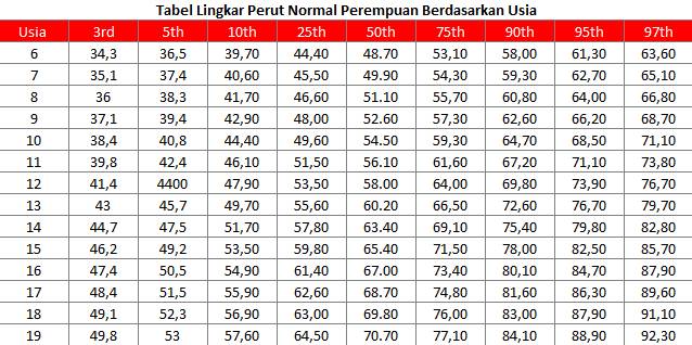 Tabel lingkar perut normal untuk perempuan (IDN Times/Fadila)