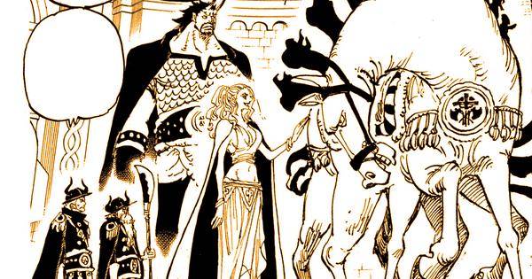 Estrid memegang kuda Asura - One Piece