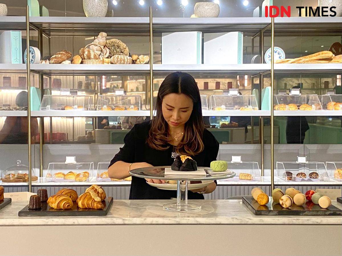 Potret Felicya Go, pendiri Recolte Patisserie di SBCo JW Marriott Hotel Surabaya (IDN Times/Fina Wahibatun Nisa)