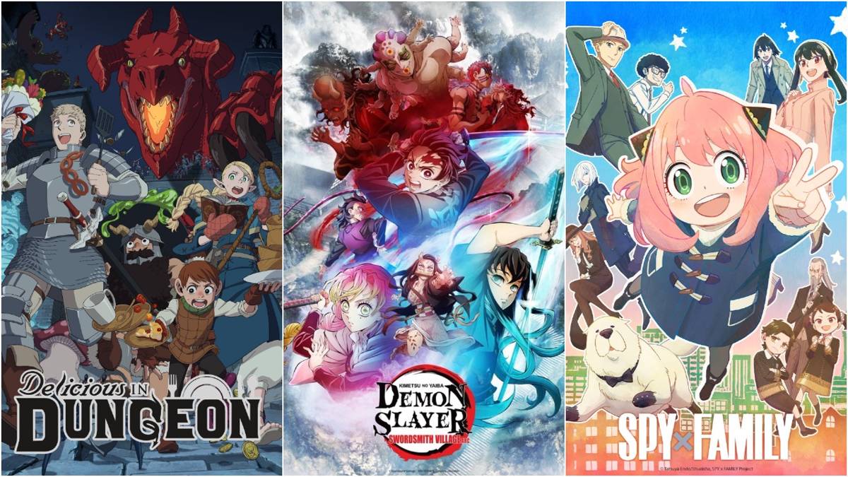 Delicious in Dungeon x Demon Slayer: Kimetsu no Yaiba x SPY X FAMILY (dok. Trigger x ufotable x CloverWorks)