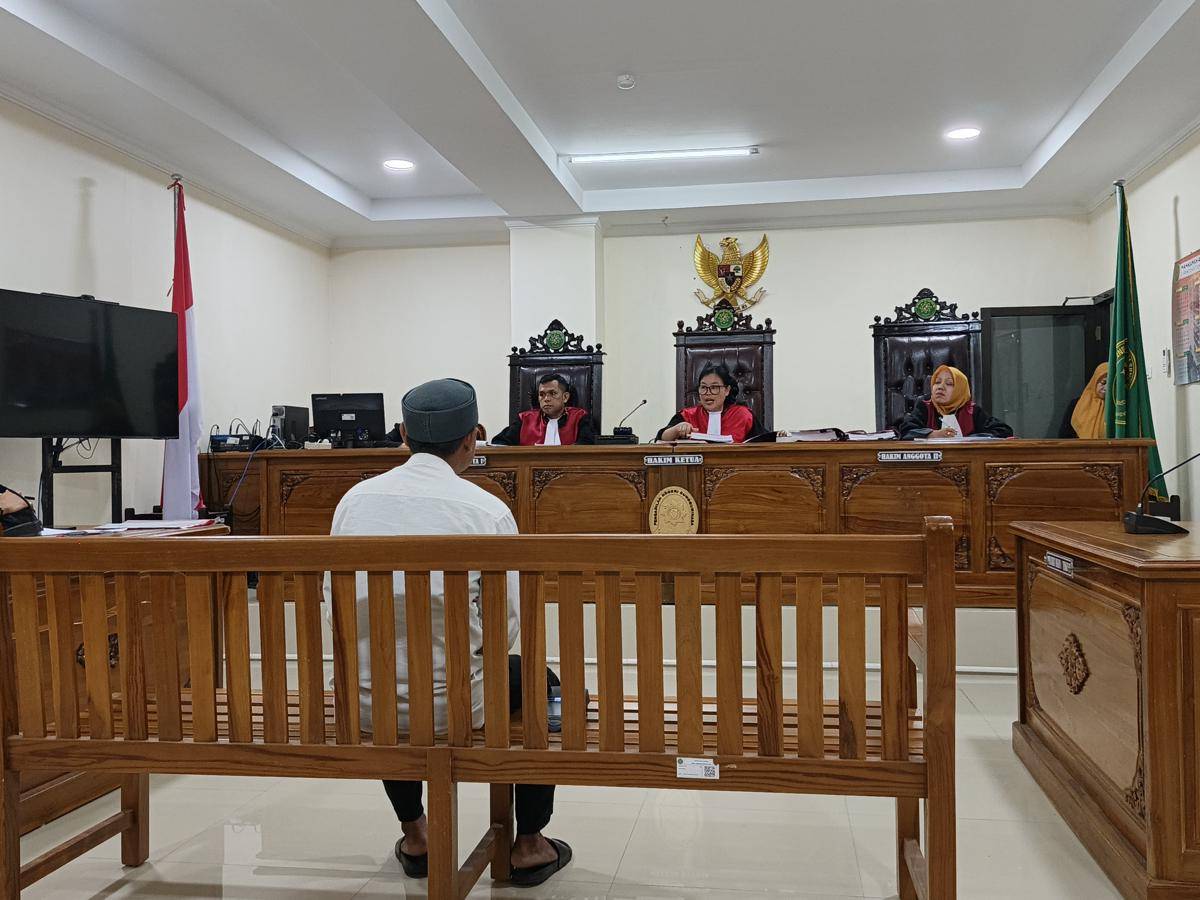 Sidang tuntutan terdakwa kasus uang palsu produksi UIN Alauddin Makassar, Jumat (25/7/2025)/Istimewa