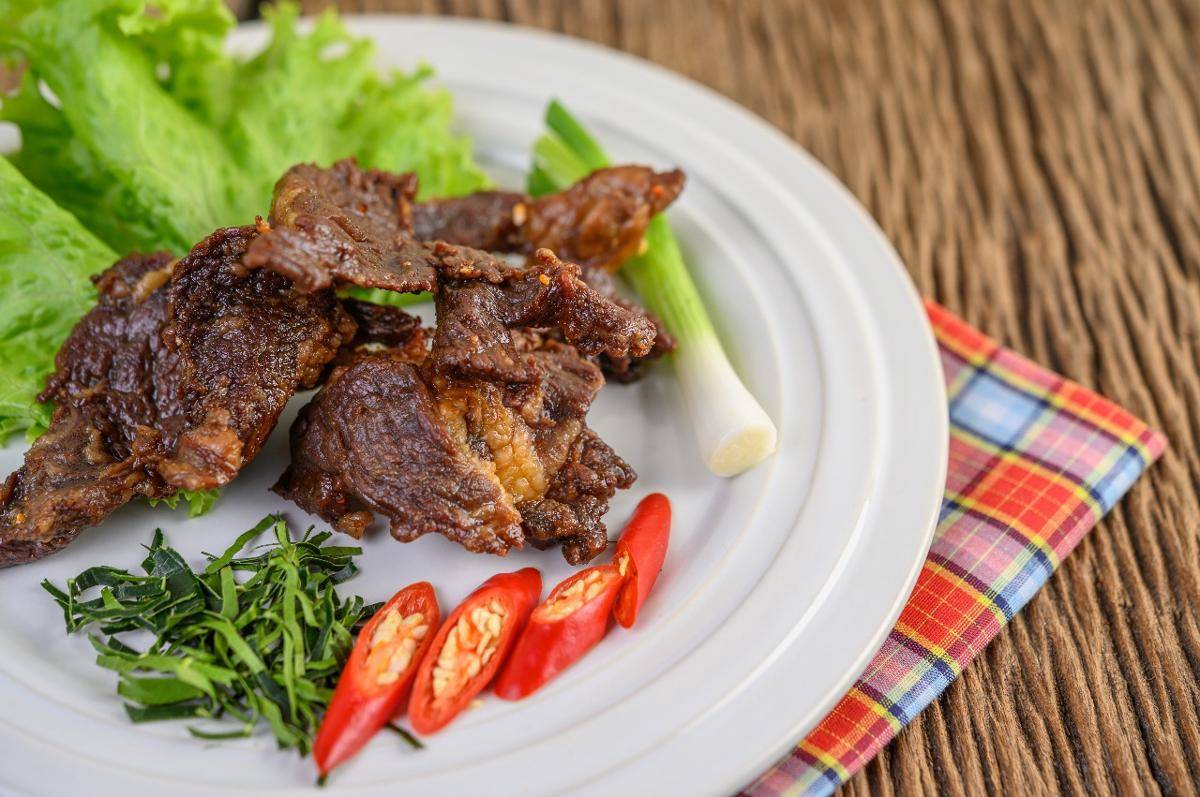 Ilustrasi daging goreng. (freepik.com)