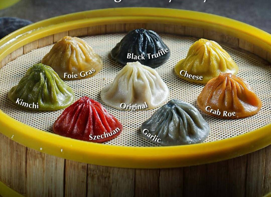 xiao long bao Dynasty dengan rupa warna-warni (instagram.com/paradisedynasty.id)