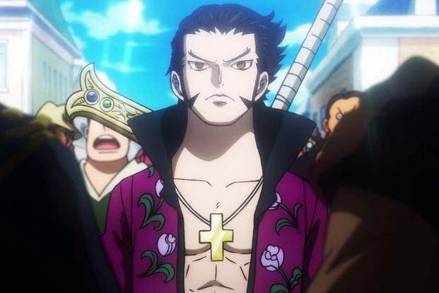 Mihawk hadir saat eksekusi Roger. (dok. Toei Animation/One Piece)