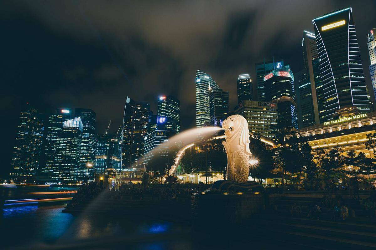 Patung Merlion di Merlion Park, Singapura (pixabay.com/StockSnap)