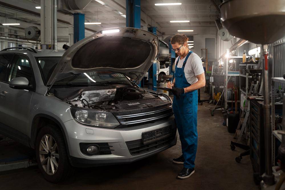 ilustrasi bengkel mobil power steering (freepik.com/freepik)