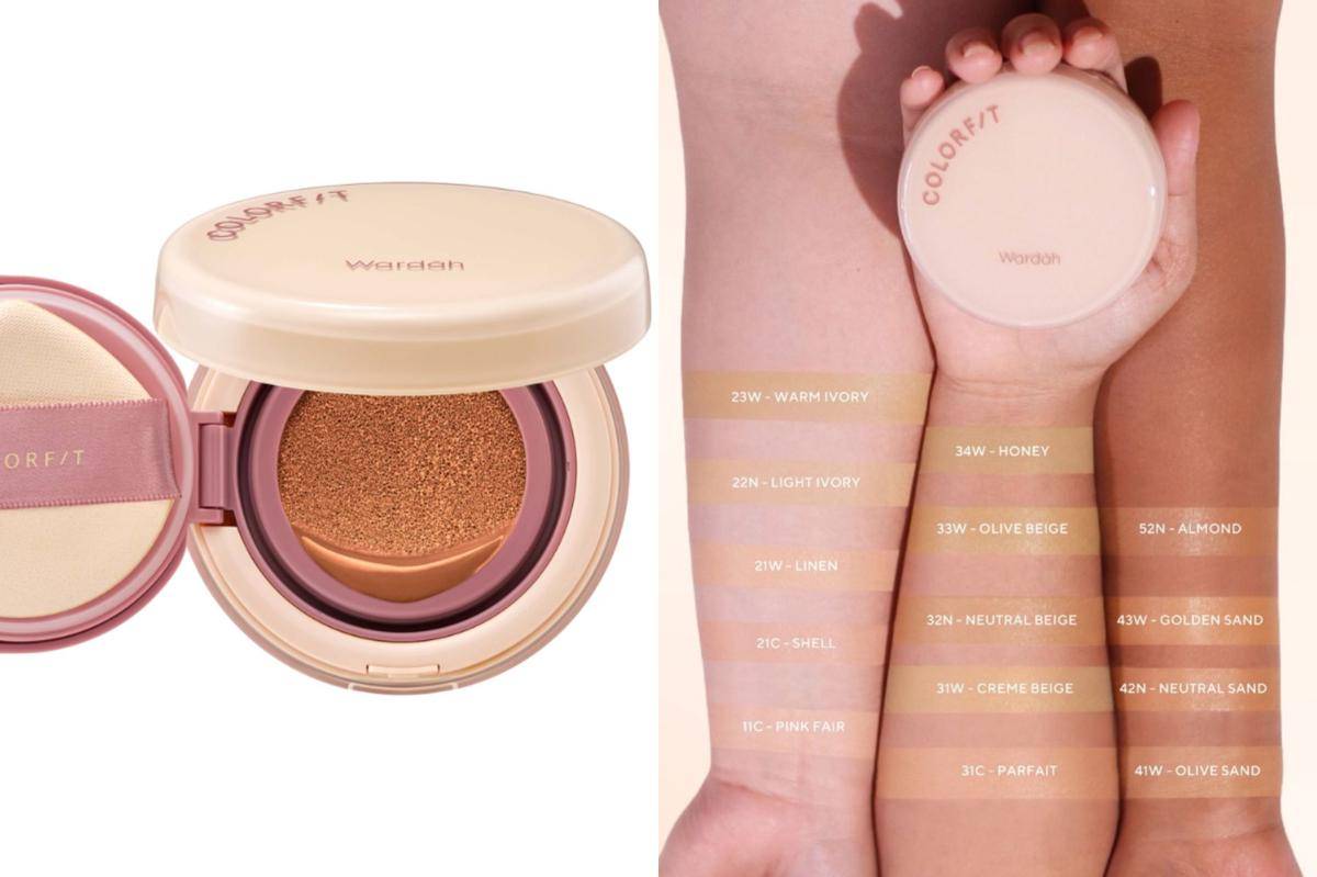 Wardah Colorfit Perfect Glow Cushion (sociolla.com) | (shopee.co.id/Wardah Official Shop)