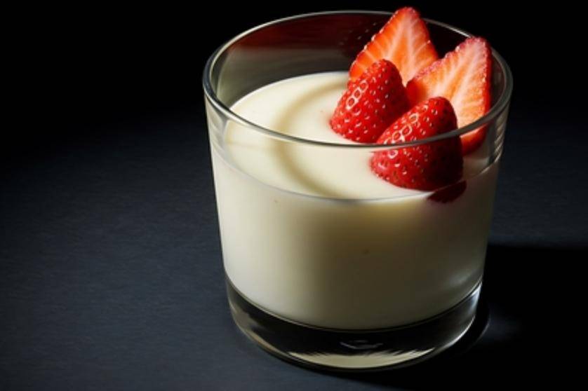 Ilustrasi puding susu